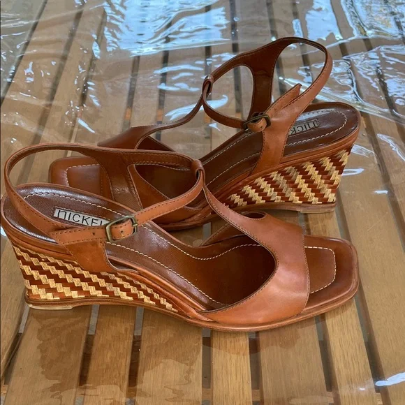 Nickels Women's Brown Leather Sandals - Picture 3 of 10